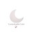 Crescent White Moon Floor Prop - Customizable Color