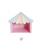 Light Pink, Yellow and Blue Circus Tent 