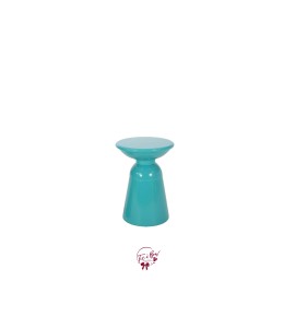 Accent Table: Modern Metal Teal Accent Table (Small)