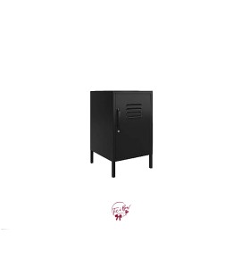 Accent Table: Black Locker Accent Table