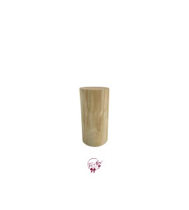 Pedestal: Light Wood Cylinder Pedestal 13x26 (Short)
