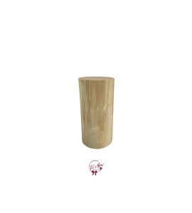 Pedestal: Light Wood Cylinder Pedestal 15x30 (Tall)