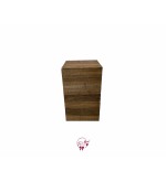 Pedestal: Rustic Wood Pedestal Medium 15x15x30