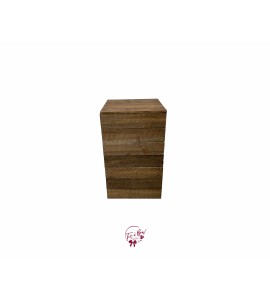 Pedestal: Rustic Wood Pedestal Medium 15x15x30
