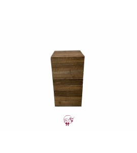 Pedestal: Rustic Wood Pedestal Tall 15x15x32