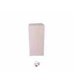 Pedestal: Light Pink Pedestal Tall 15x15x32.5