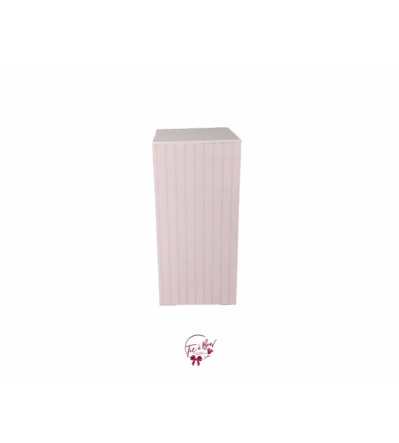 Pedestal: Light Pink Pedestal Tall 15x15x32.5