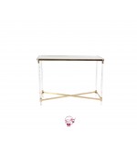 Table: Gold Mirrored Console Table 