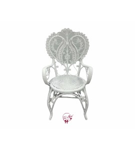 Chair: White Victorian Rattan Chair (Adult)