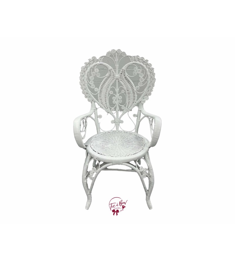 Chair: White Victorian Rattan Chair (Adult)