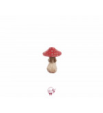 Mushroom in Red and Beige (Small)