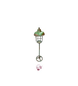 Lantern: Vintage Green Floor Lantern