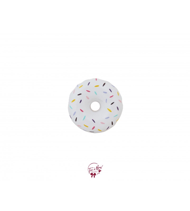 Donut: White Ceramic Donut 
