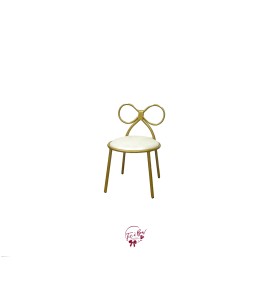 Gold Bow Kid's Chair