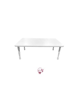 White Kid's Table with Farmhouse Legs (5ft)
