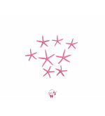 Pink Starfish Set of 8
