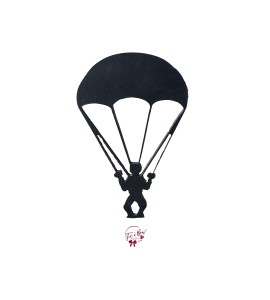 Parachute Applique in Black