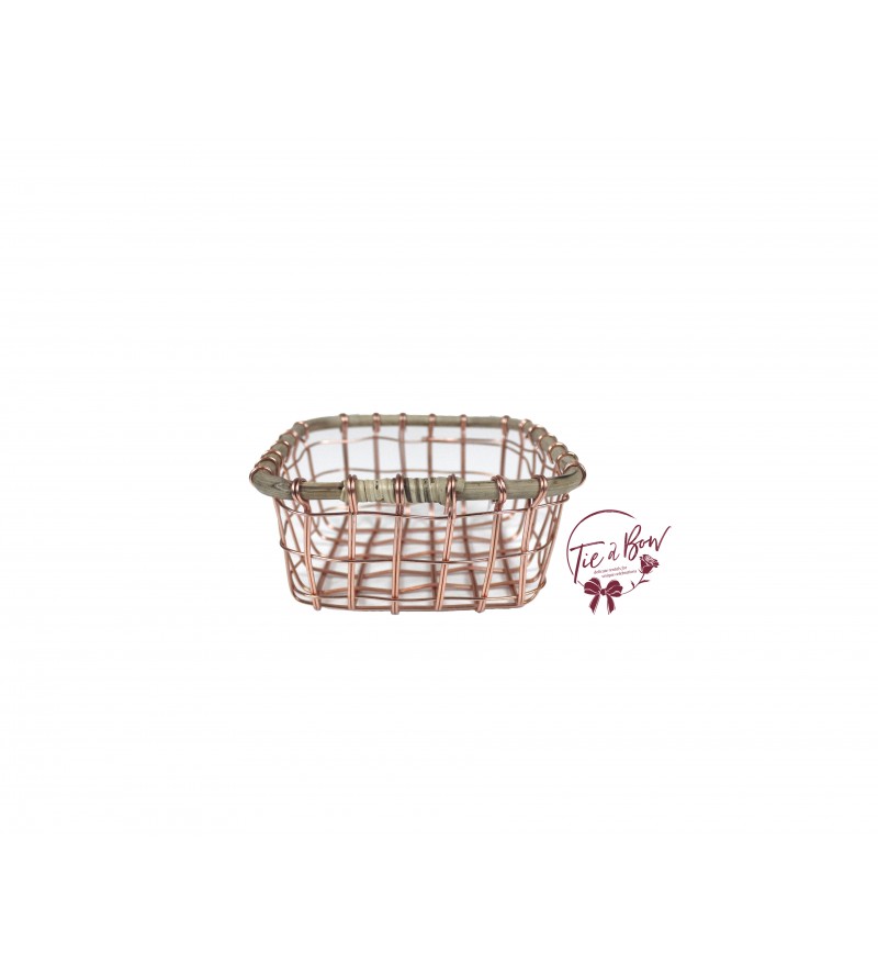 Basket: Rose Gold Wire Basket (Small)