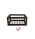 Crate: Rustic Small Wood and Wire Crate