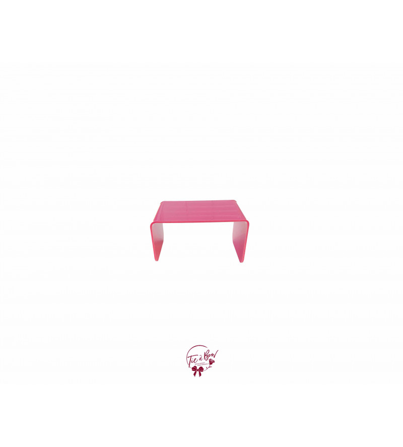 Pink: Hot Pink Acrylic Riser (Small)