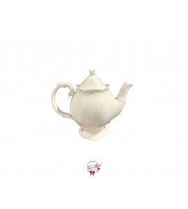 Tall Teapot With Wavy Details