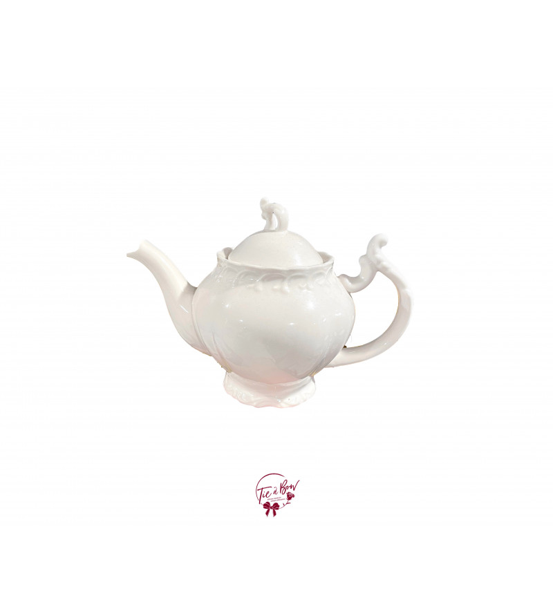 Short Teapot With Wavy Details