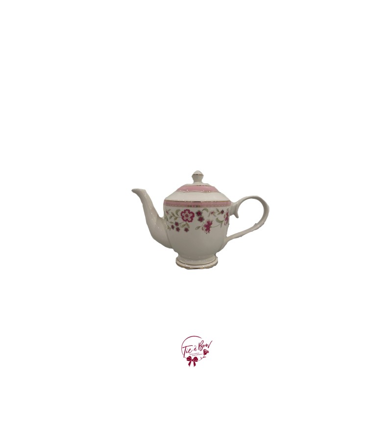 Teapot With Flower Designs 