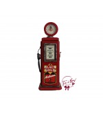 Gas Pump: Wooden Red Gas Pump 