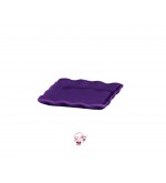 Purple Ruffled Edge Square Plate 