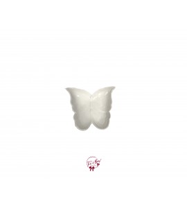 White: Butterfly Shaped Plate 