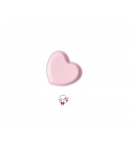 Pink: Light Pink Heart Shaped Plate 