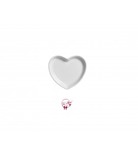 White: Heart Shaped Plate 