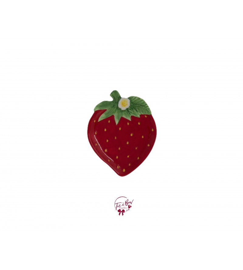 Plate: Strawberry Shaped Plate 