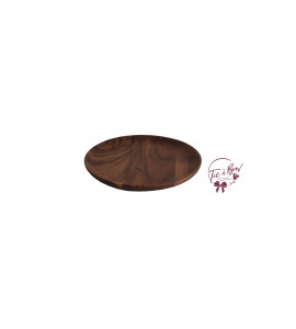 Wood: Wooden Round Plate