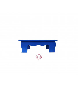 Blue: Royal Blue Scalloped Footed Tray 