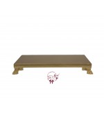 Gold: Gold Rectangular Footed Tray