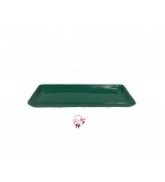 Green: Kelly 12.25 Inches Wide Rectangular Ceramic Tray 