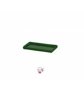 Green: Forest Green Silva Rectangular Ceramic Tray