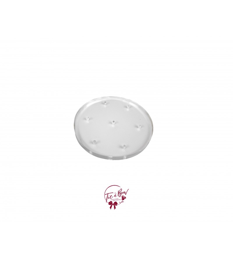 Clear: Clear Cake Pop/Lollipop Round Small Acrylic Disk