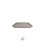Gray: Light Gray Spotted Square Tray 