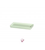 Green: Light Green Silva Rectangular Ceramic Tray