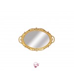 Gold Vintage Look Mirrored Tray 