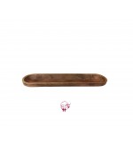 Wood: Long Oval Wooden Tray