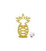 Yellow Pineapple Keyhole Silhouette 
