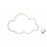 Cloud Keyhole Silhouette Applique (Small)