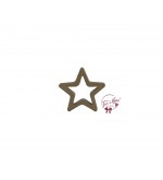 Gold Star Keyhole Silhouette (Gold)