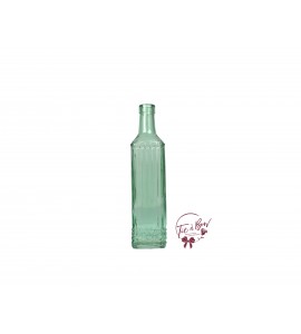 Green Bottle: Mint Green Square Fluted Bottle