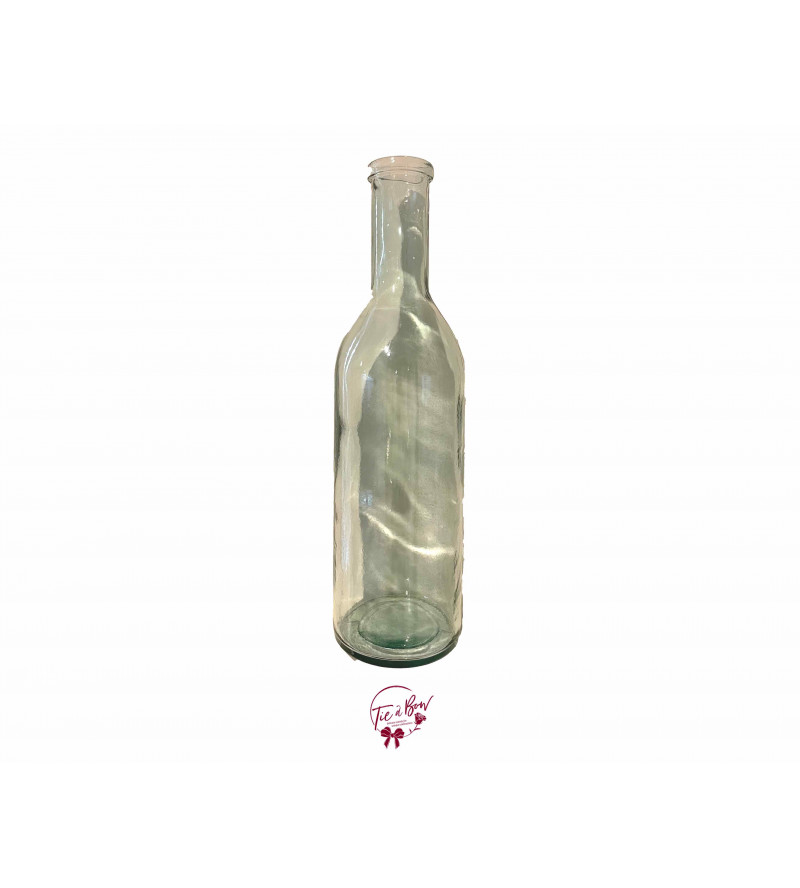 Clear Bottle Floor Vase (Tall) 