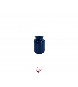Blue: Navy Blue Collar Vase 