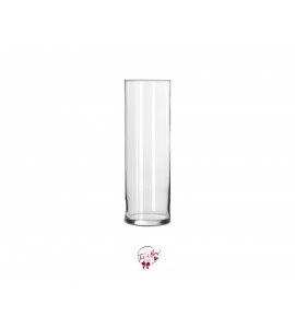 Clear Vase: Cylinder Vase (9in Tall)